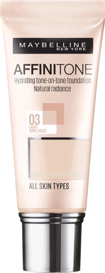 Hidratantna podlaga Maybelline Affinitone 03 Light Sand Beige 30 ml