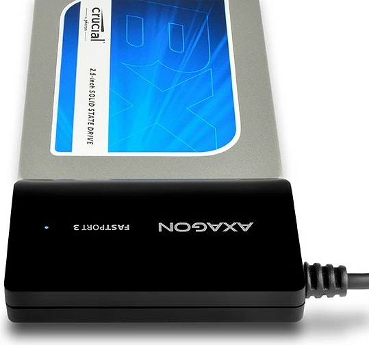 Adapter USB 3.0 na SATA za HDD/SSD 2,5", 3,5", 5,25", črn - AXAGON ADSA-FP3 FASTport3, z napajalnikom Adapter USB 3.0 na SATA za HDD/SSD 2,5", 3,5", 5,25", črn - AXAGON ADSA-FP3 FASTport3, z napajalnikom