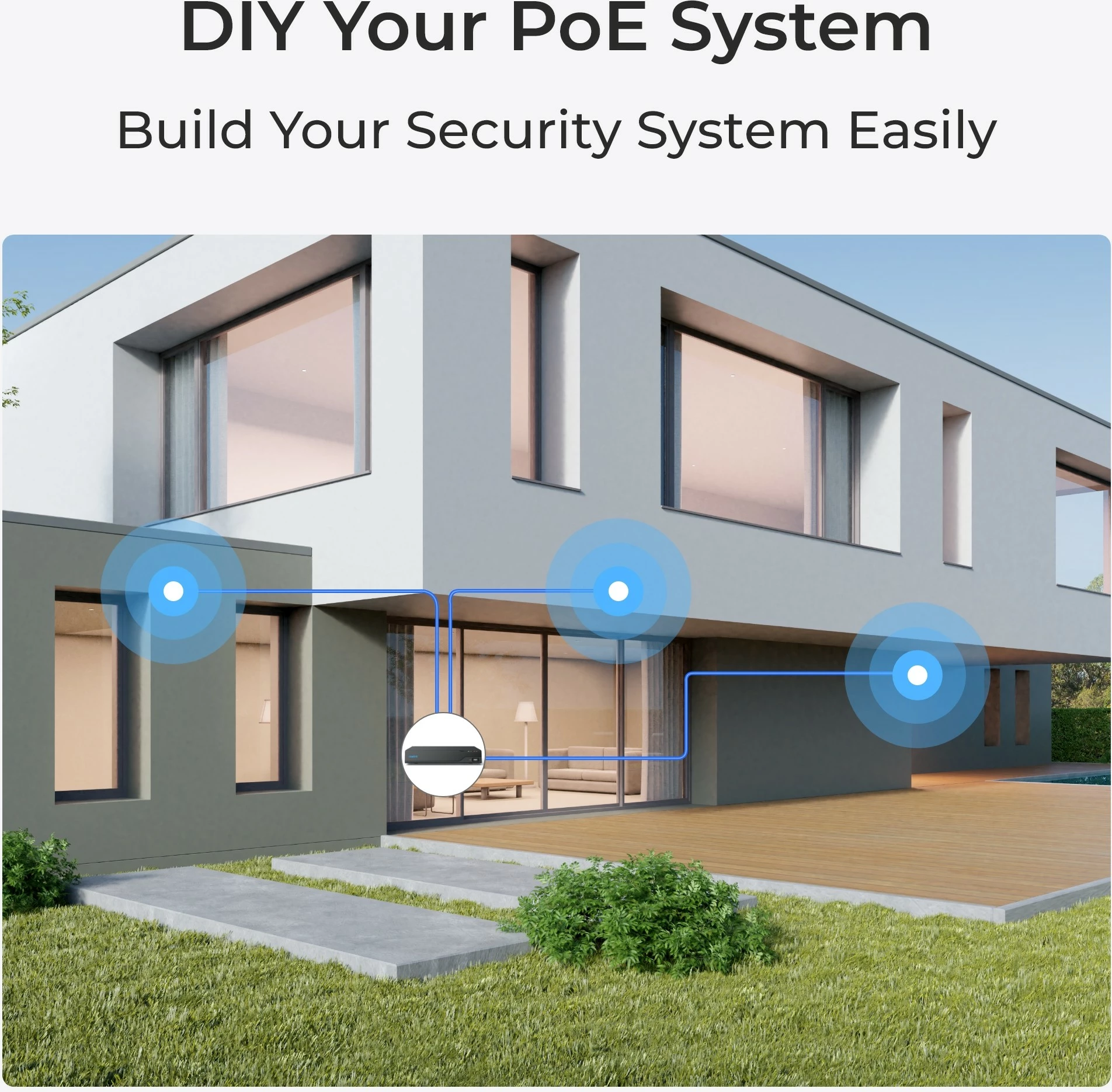 Pametna varnostna kamera Reolink P340, 12MP PoE, barvni nočni vid, obvestila za osebe/vozila/živali, dvosmerni zvok, notranja in zunanja, povezana, 700 lm, 6500 K, notranja antena