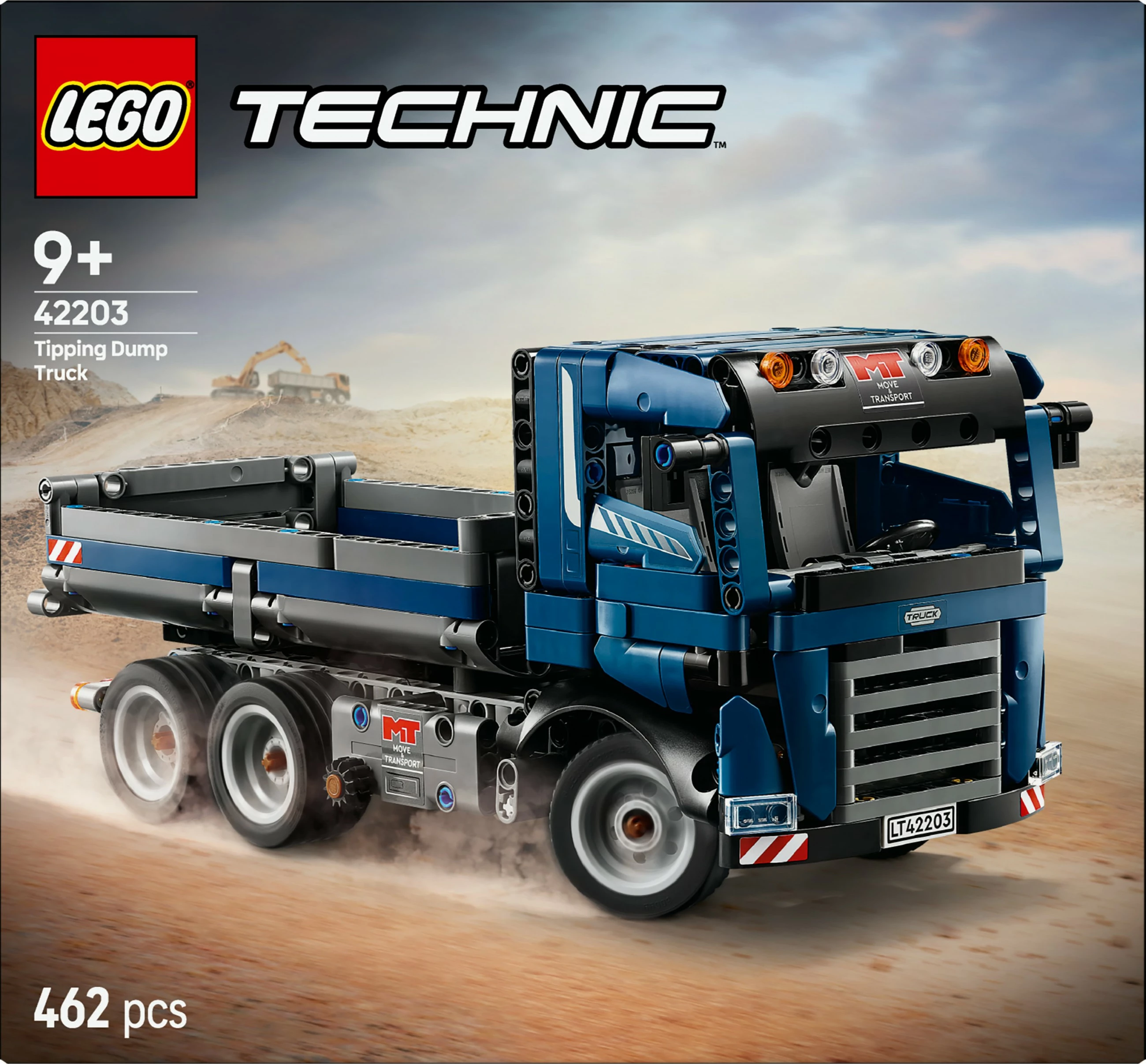 Gradbeni komplet LEGO Technic premetni tovornjak, 462 kosov, večbarven