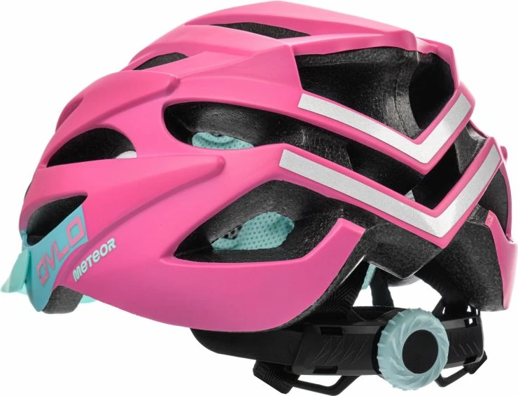 Kolesarska čelada za ženske, Meteor, rožnata