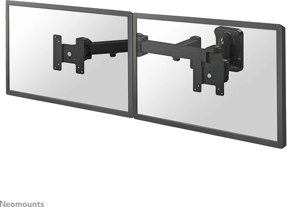 Stenski nosilec za dva monitorja Newstar FPMA-W960D, do 27 palcev, vrtljiv, črn