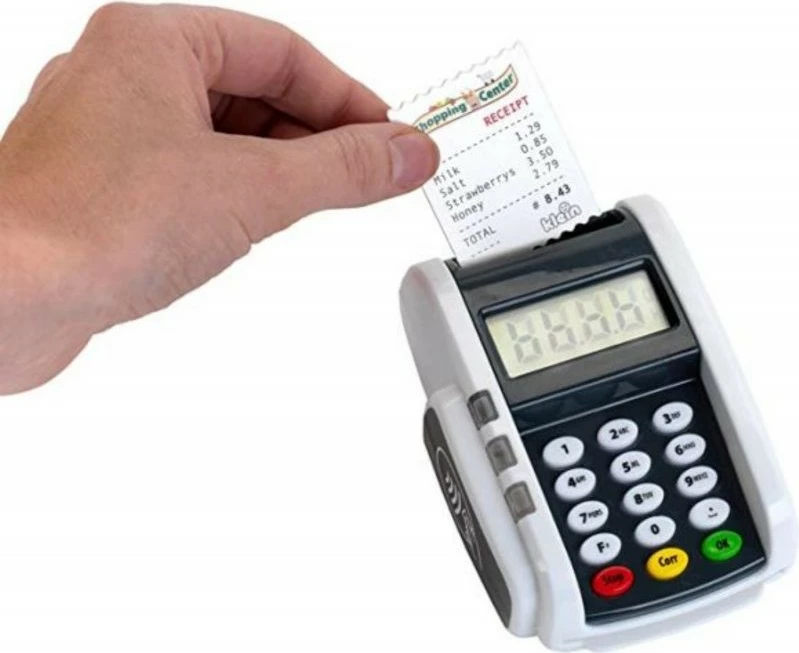 Igralni terminal za plačila Klein 9333, z karticami, bel/črn, za otroke