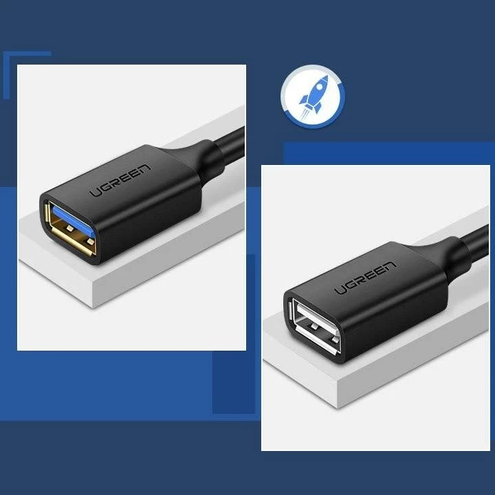Podaljševalni USB 3.0 kabel 1 m, črn — UGREEN 10368B Podaljševalni USB 3.0 kabel 1 m, črn — UGREEN 10368B