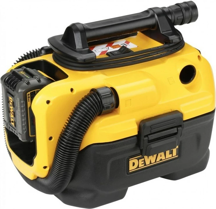 Profesionalni sesalnik, 14,4 V, 5 Ah, rumen – DeWalt DCV584L