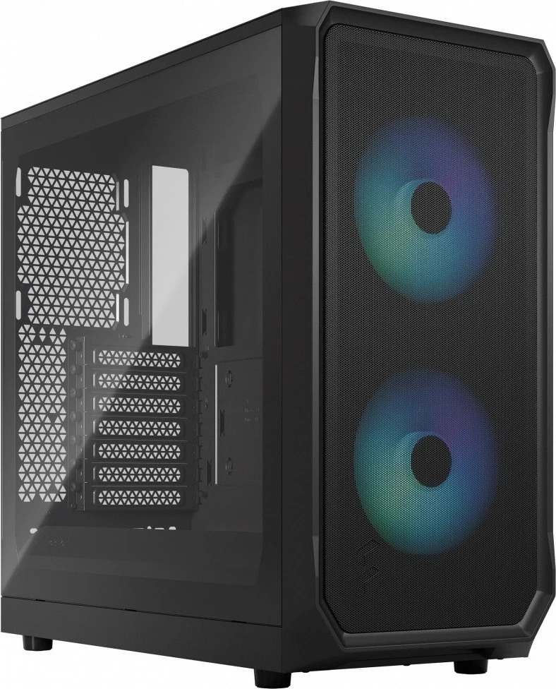Računalniško ohišje Fractal Design Focus 2 RGB, Midi Tower, ATX, kaljeno steklo, črno