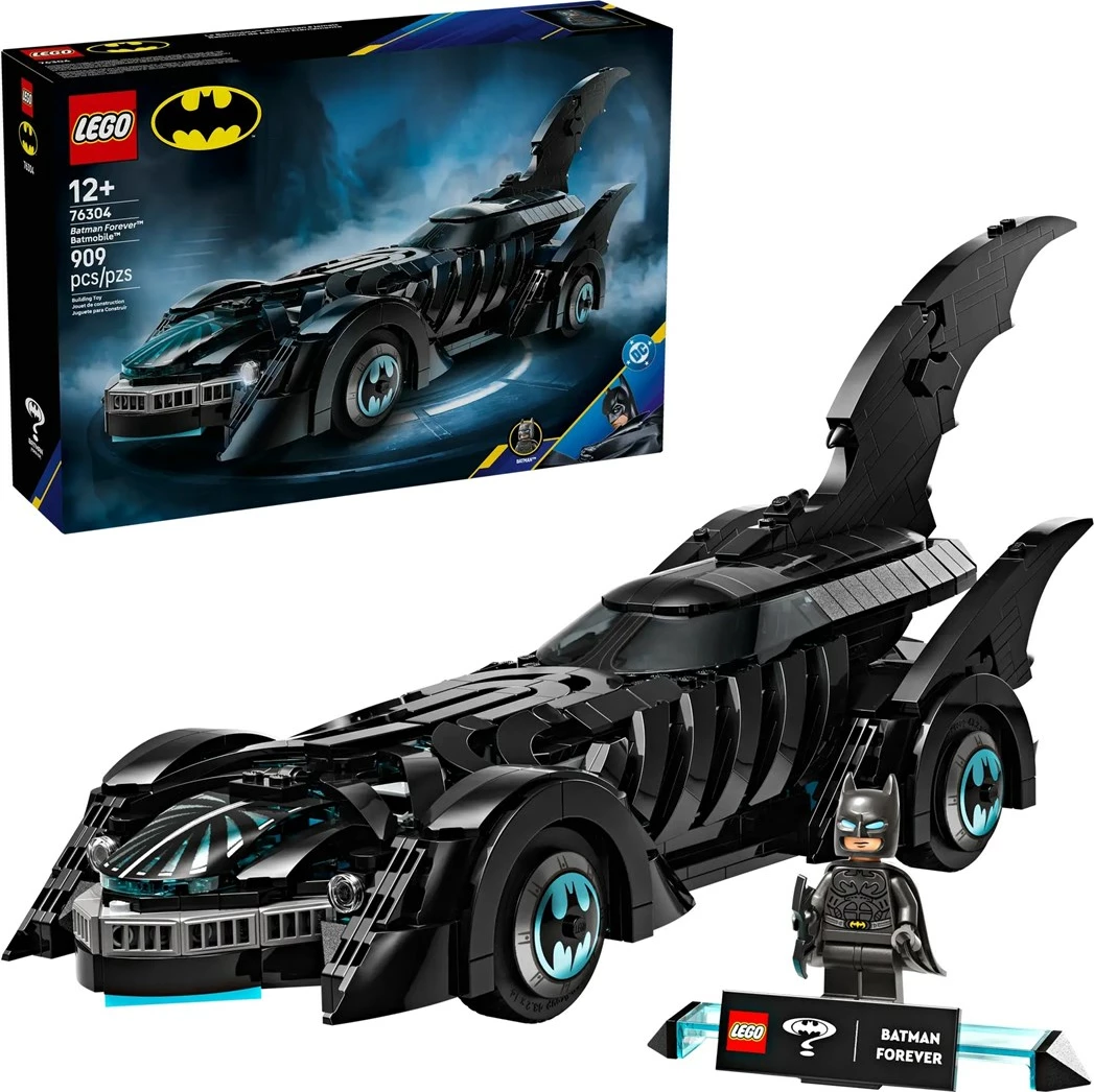 Set Batmobil iz filma LEGO Batman 76304, z minifiguro, črn
