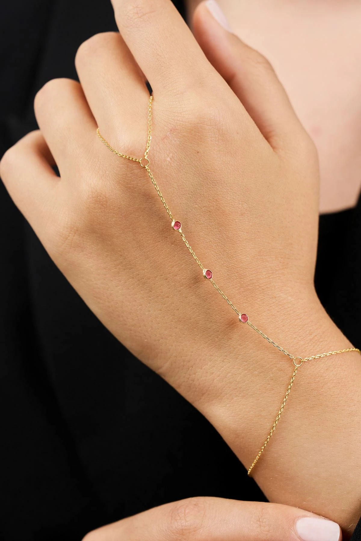 Ogrlica iz srebra 925 Elika, rdeča, TFNY65207