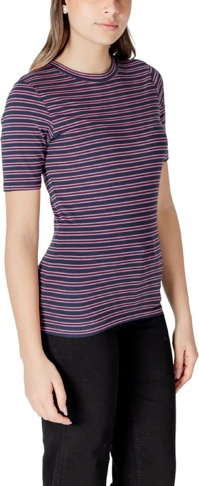 Majica z črtami, modra, Ichi - ženska