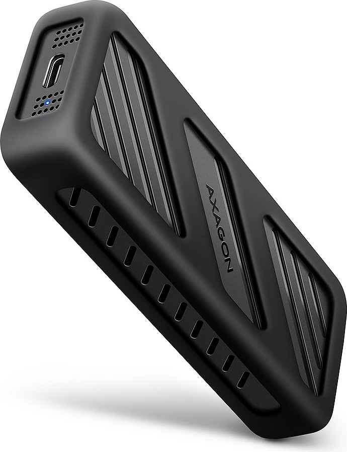 Zunanje ohišje za SSD M.2 NVMe AXAGON EEM2-20G, USB-C 3.2 Gen 2x2, 20Gbps, alumin, črno
