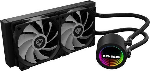 Vodeno hlajenje procesorja Genesis Hydria 240 ARGB Natec, črno