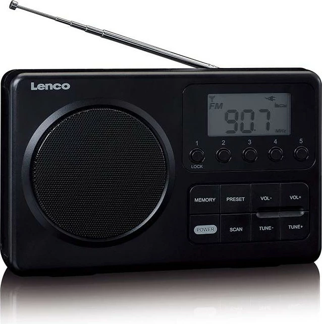 Prenosni radio Lenco MPR-035BK, FM, črn Prenosni radio Lenco MPR-035BK, FM, črn