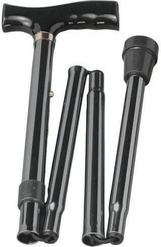 Zložljiv teleskopski bergla REHA FUND RF-520, črn