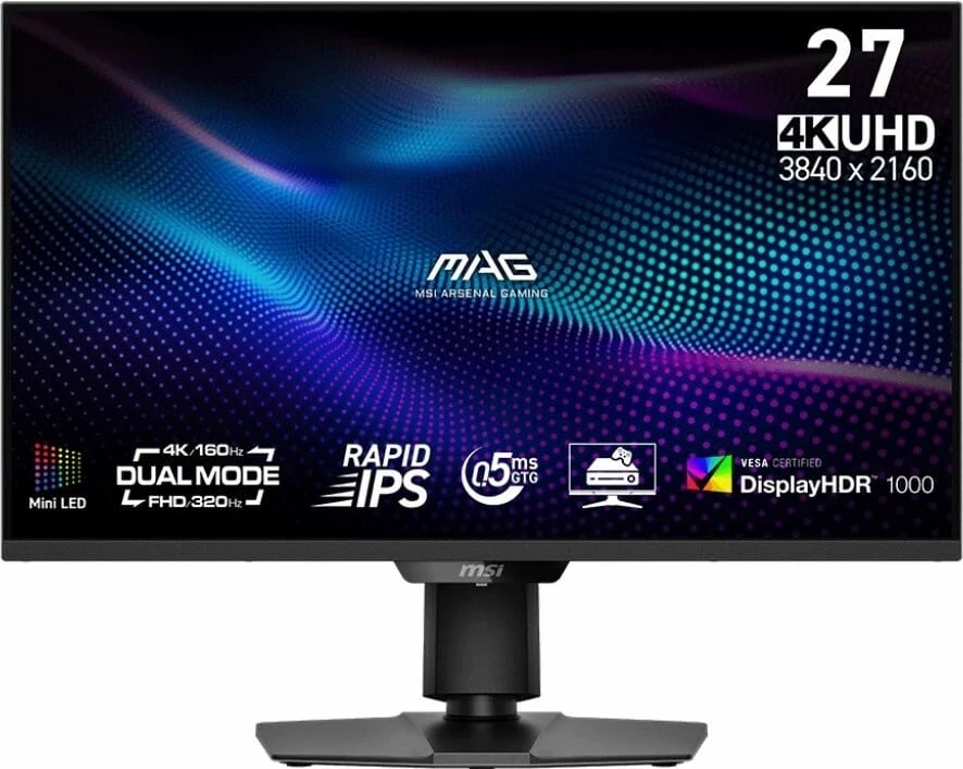 Monitor 27" 4K Ultra HD, 160Hz/320Hz, Rapid IPS, črn MSI MAG 274UPDF E16M