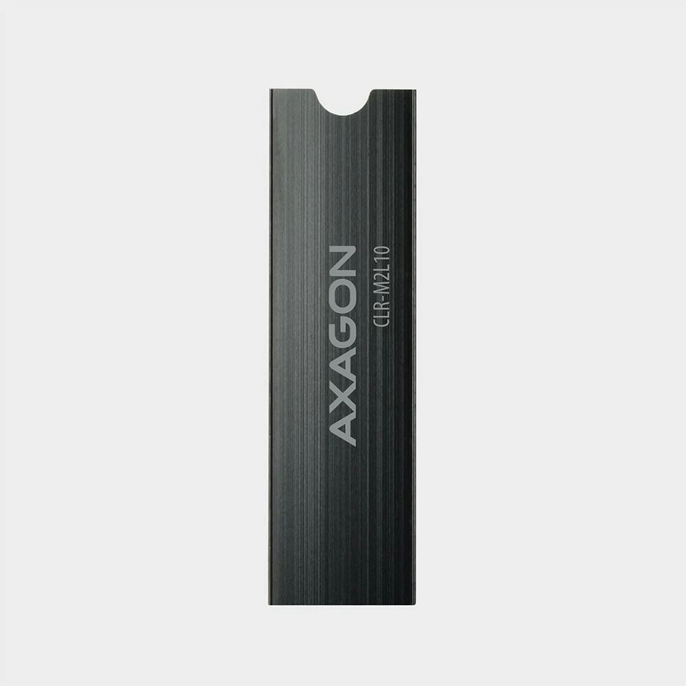 Pasivni hladilnik za SSD M.2, AXAGON CLR-M2L10, aluminij, 10 mm, črn Pasivni hladilnik za SSD M.2, AXAGON CLR-M2L10, aluminij, 10 mm, črn