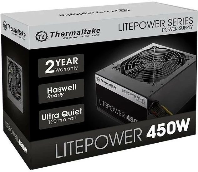 Napajalnik Thermaltake Litepower II 450W, črn