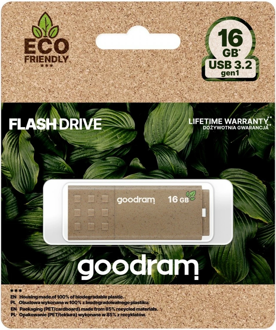 USB ključek Eco Friendly GOODRAM UME3 16GB, rjav