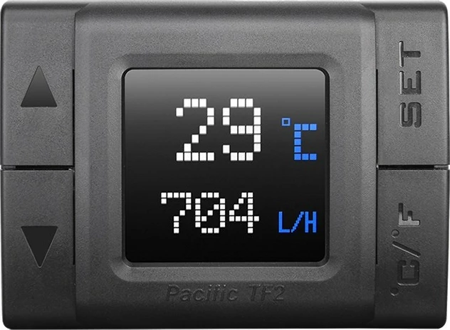 LCD monitor za vodno hlajenje Thermaltake TF2, RGB Flow Plus, CL-W275-CU00SW-A, črn