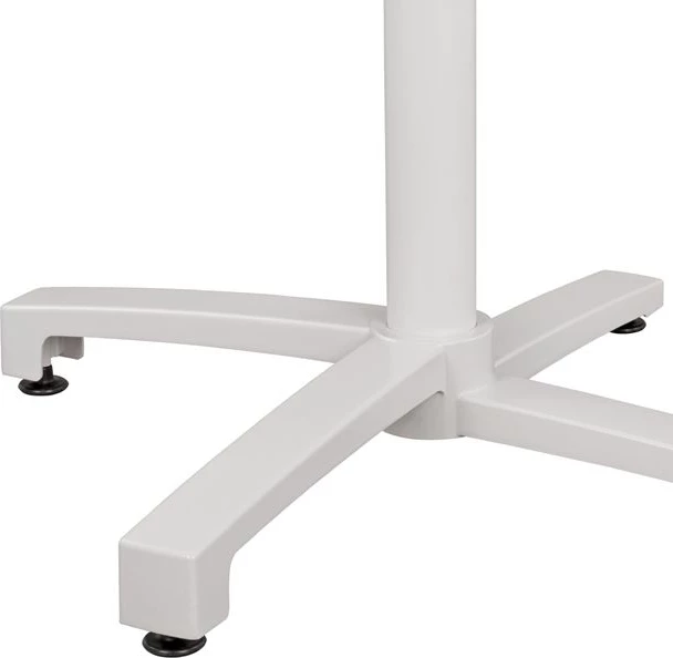 Aluminijasto zložljivo belo mat stojalo s križem 69x69x73-92cm FH459.02