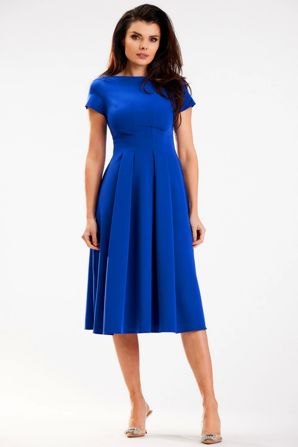 Midi obleka, awama 178675, modra