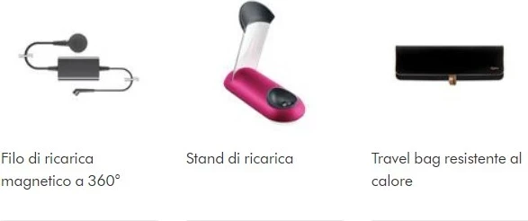 Brezžični ravnalnik las Dyson Corrale, črno-nikljeva/fuksija