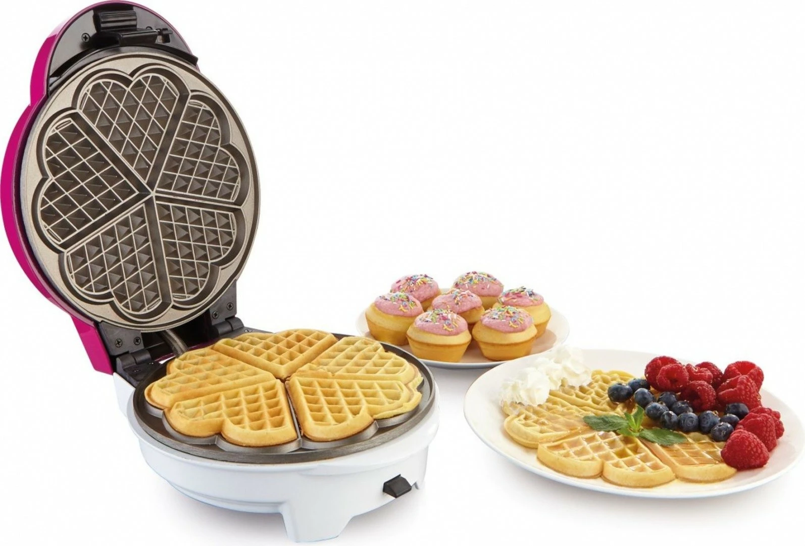 Vafeljnik Gorenje WCM702PW, 700 W, rdeč