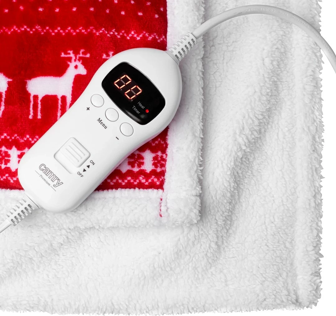 Električna odeja, Adler CR 7441, 160x160 cm, 10 stopenj ogrevanja, časovnik, bela