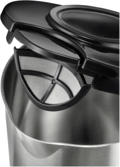 Električni vrelec 1,5 L, 2200 W, inox/črn — UNOLD Blitzkocher Edition