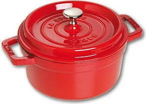 Litoželezna ponev La Cocotte Staub 20 cm, rdeča