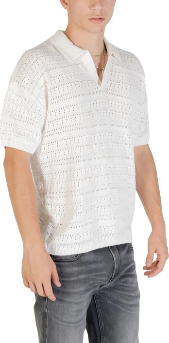 Polo majica za moške, Only & Sons, bela