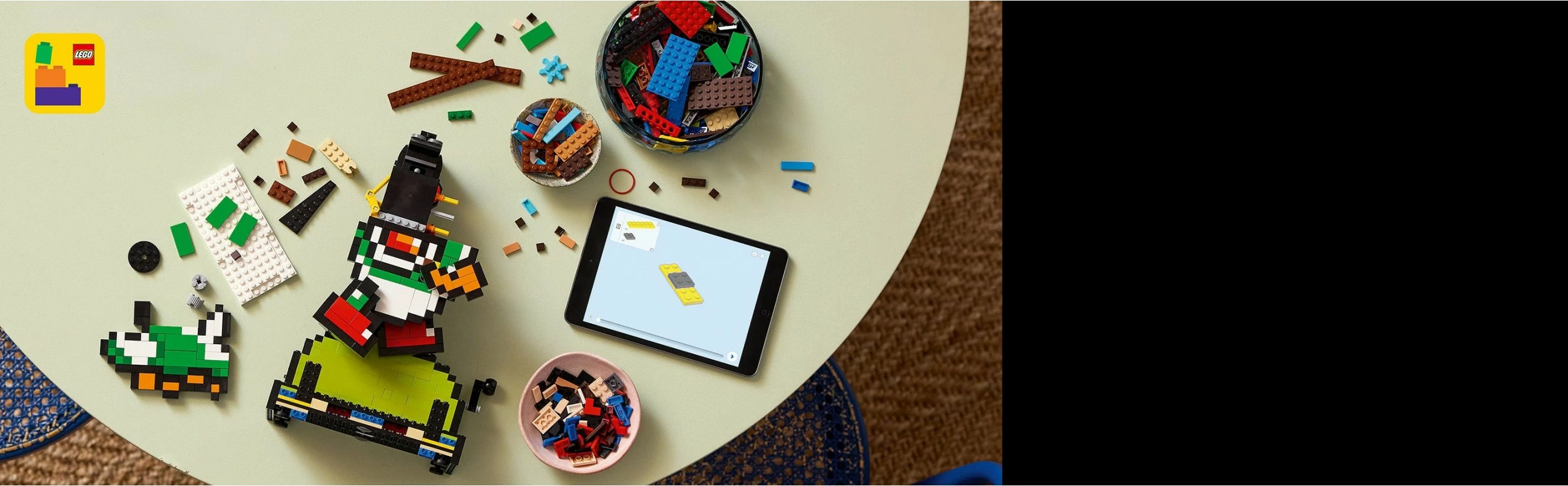 Set gradnje Super Mario World Mario & Yoshi, LEGO, 1215 kosov, plastika, večbarven