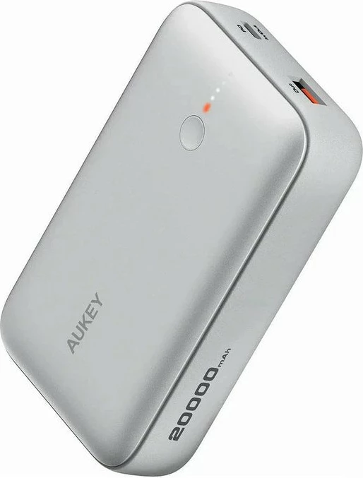 Zunanja baterija AUKEY Spark Mini 20000mAh 20W USB-C/USB-A, srebrna