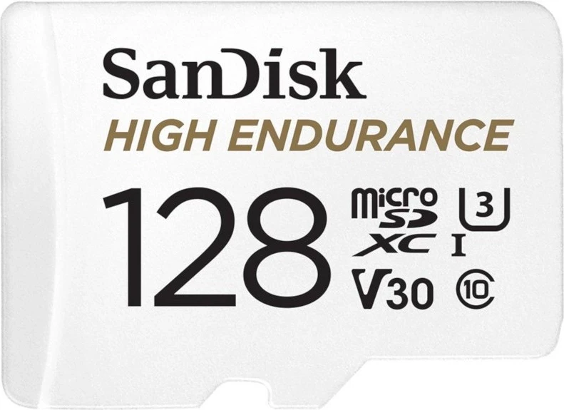 Karta microSD visoke vzdržljivosti SanDisk High Endurance 128 GB s prilagodnikom