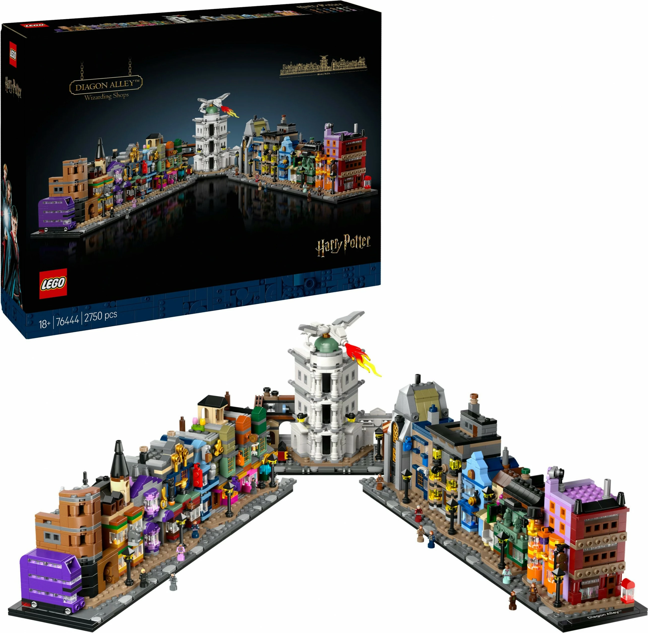 Set za sestavljanje Die Zauberläden der Winkelgasse LEGO Harry Potter, večbarven