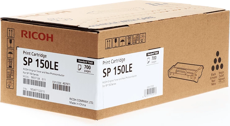 Toner 700 strani, Ricoh SP 150LE 407971, črn