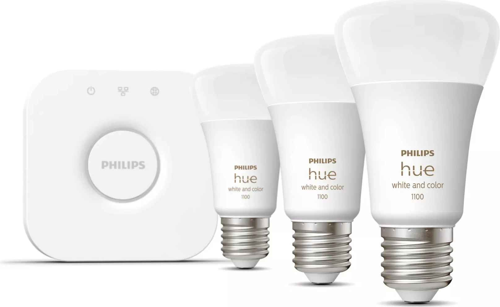 Pametna svetilka Philips Hue White and Colour Ambience Starter kit E27, Bluetooth/Zigbee, bela