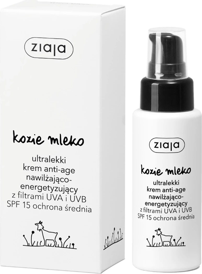 Ultra-lahek anti-age vlažilni obrazni krem z kozjim mlekom SPF15 50 ml Ziaja