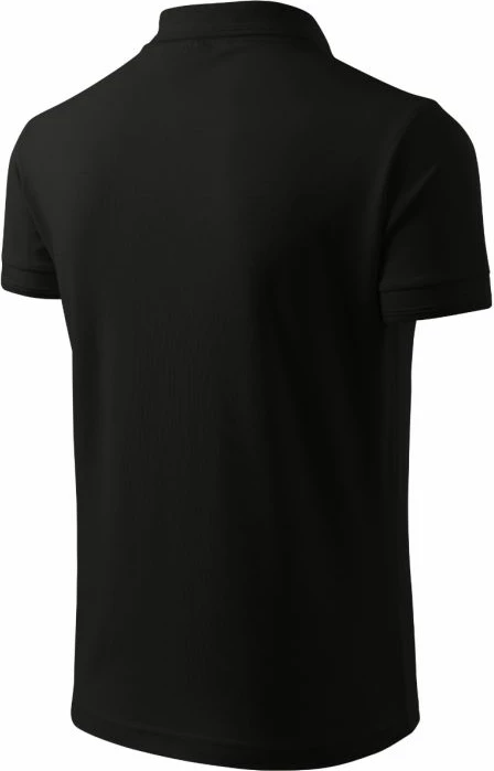 Polo majica Adler za moške, črna