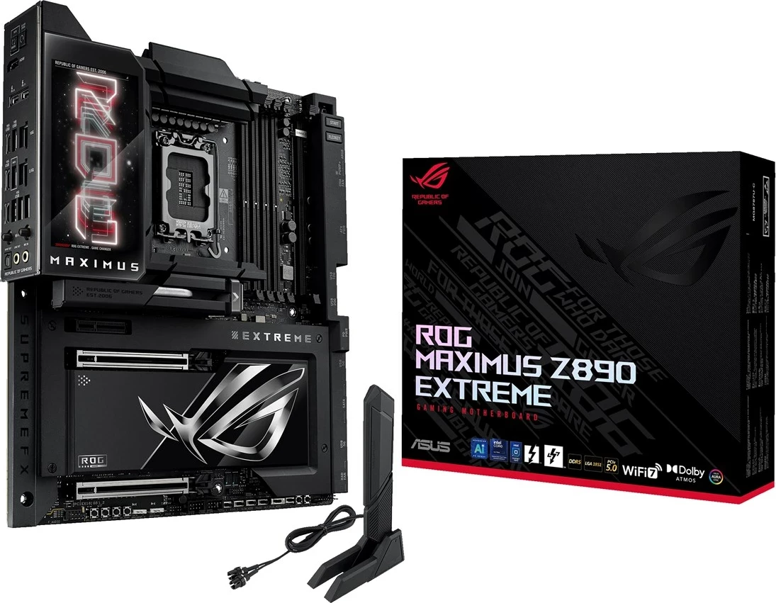 Matična plošča ASUS ROG MAXIMUS Z890 EXTREME, vtičnica LGA 1851, črna Matična plošča ASUS ROG MAXIMUS Z890 EXTREME, vtičnica LGA 1851, črna