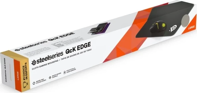 Mauspad SteelSeries QcK Edge, L, črn