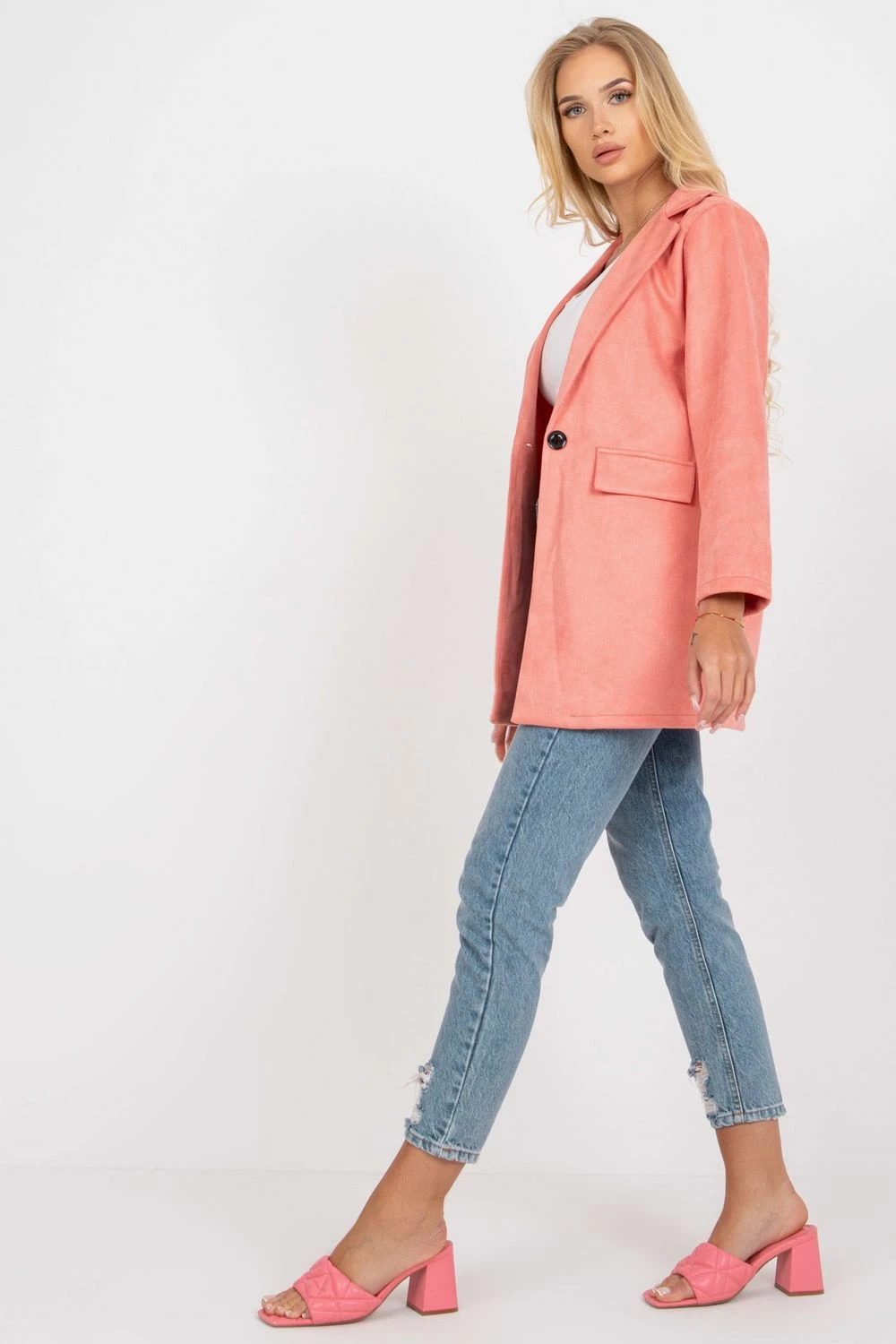 Jakna Italy Moda 165393, rožnata