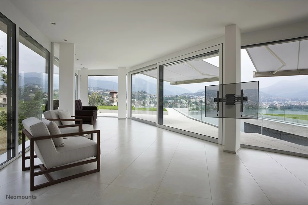 Nosilec za TV na stebriček 40–75 in, Neomounts WL30S-910BL16, fiks, črn Nosilec za TV na stebriček 40–75 in, Neomounts WL30S-910BL16, fiks, črn