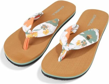 Sandali z belimi cvetličnim vzorcem, O'Neill za ženske