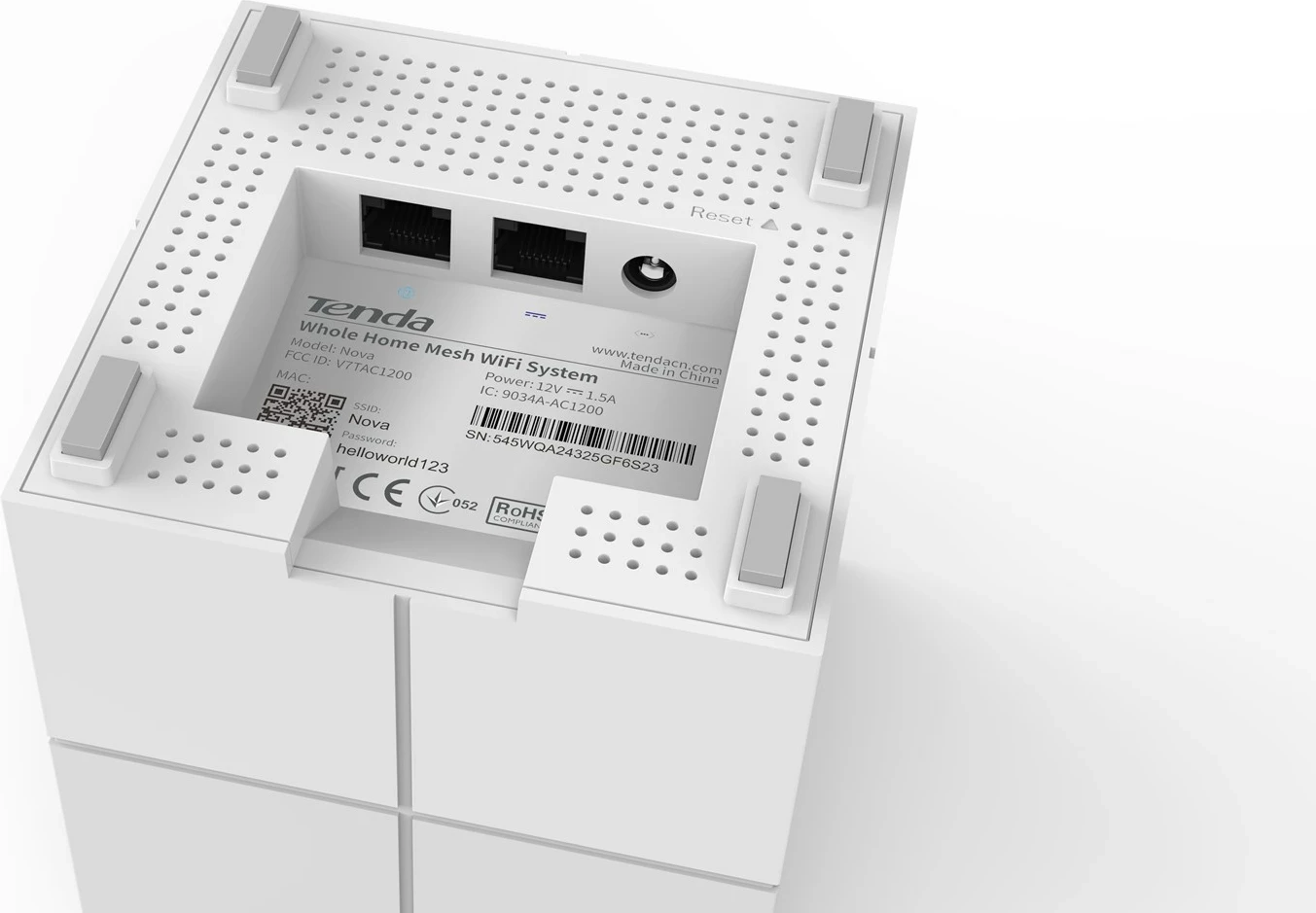 Dual-band usmerjevalnik Tenda Nova MW6, Wi‑Fi 5, bel