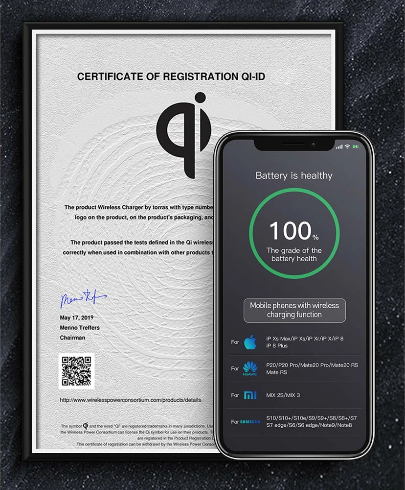 Električno avtomobilsko držalo z brezžičnim Qi polnjenjem 15W, črno Baseus WXHW03-01