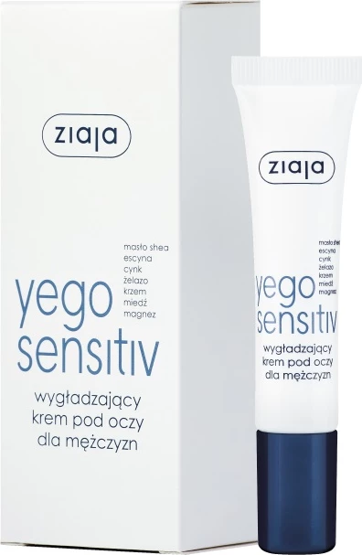 Krem za oči Yego Sensitiv Ziaja za moške, 15 ml