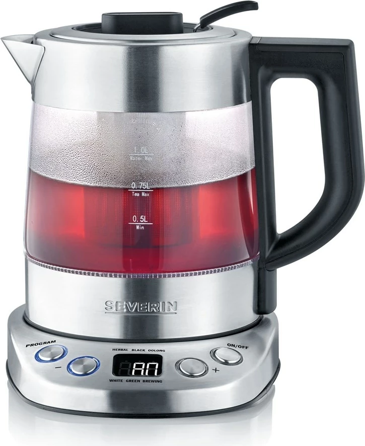 Električni grelnik vode 1 L, 2200 W, inox, prozorno steklo Severin WK 3473 Električni grelnik vode 1 L, 2200 W, inox, prozorno steklo Severin WK 3473