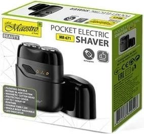 Električna britvica Maestro MR-671, USB, črna