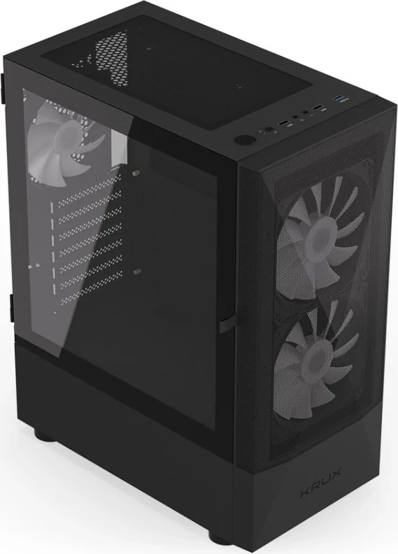 Kasetni računalniški ohišje Krux, črn