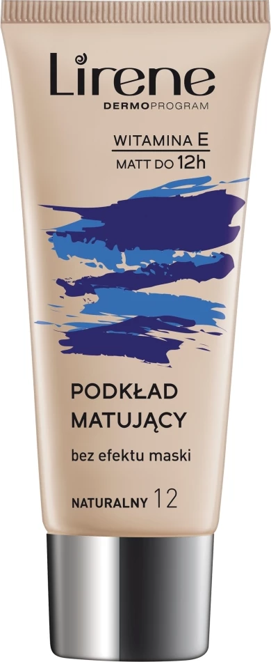 Matirajoča podlaga, Lirene Nature Matte, odtenek 12 Natural, 30 ml